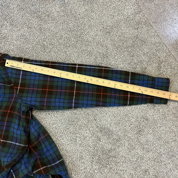 VTG L.L. Bean Traditional Fit Flannel Shirt Mens 2XL Tall Red Green Plaid 228066 - Picture 6 of 6